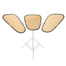Manfrotto Triflector MKII Reflector Panels, Gold/White, Set of 3
