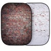 Manfrotto 5x7' Urban Collapsible Background, Red Brick/Distressed White Brick Red/Distressd White Brick