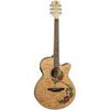 Luna Flora Rose Acoustic Electric Guitar, Rosewood Fretboard, Gloss Natural Natural