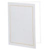 TAP 8.5x11" Certificate Folder Frame, Ivory with Gold Foil, 25-Pack White