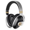Blue Microphones Satellite Premium Over-Ear Wireless Noise-Cancelling Headphones with Mic and Audiophile Amp, White Black/Gold