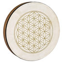 Meinl 16" Hand Drum with Flower of Life Symbol, Walnut Brown