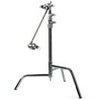 Matthews 20" Double Riser C-Stand with Grip Head and Arm, Black Chrome
