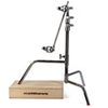 Matthews 20" C-Stand with Sliding Leg and Grip Head and Arm, Chrome Chrome