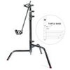 Matthews Hollywood 20" C+ Stand with Turtle Base, Grip head and Arm, Max. Height 63", Black Chrome