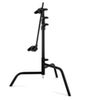 Matthews 20" C+ Stand with Turtle Base and Grip Head and Arm, Chrome, 4-Pack Black