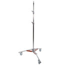 Matthews 9.7' Baby Junior Double Riser Stand with Wheels, Chrome