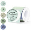 MUNBYN 1.96x1.96" Morandi Series Round Thermal Labels, 150 Labels Per Roll Green