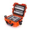 Nanuk 905 Waterproof Hard Case with 2-Pocket Lid Organizer and Padded Divider Orange