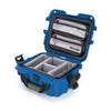 Nanuk 905 Waterproof Hard Case with 2-Pocket Lid Organizer and Padded Divider Blue