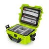 Nanuk 905 Waterproof Hard Case with 2-Pocket Lid Organizer and Padded Divider Lime