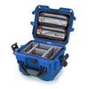 Nanuk 908 Waterproof Hard Case with 2-Pocket Lid Organizer and Padded Divider Blue