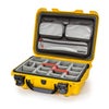 Nanuk 923 Waterproof Hard Case with 3-Pocket Lid Organizer and Padded Divider Yellow