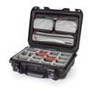 Nanuk 923 Waterproof Hard Case with 3-Pocket Lid Organizer and Padded Divider Black