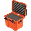 Nanuk T20 Top Loader Waterproof Hard Case with Cube Foam Insert, Black Orange