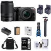 Nikon Z 30 Mirrorless Camera with 16-50mm & 50-250mm Lens, Bundle with 128GB SD Memory Card, Bag, Microphone, Mini Tripod, Battery, Smart Charger, 62mm and 46mm Filters, Cleaning Kit Black