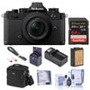 Nikon Z fc DX-Format Mirrorless Camera, Crimson Red, with 16-50mm f/3.5-6.3 VR Lens, Bundle with 64GB Memory Card, Bag, Extra Battery and 46mm Filter Kit Black