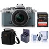 Nikon Z fc DX-Format Mirrorless Camera, Crimson Red, with 16-50mm f/3.5-6.3 VR Lens, Bundle with 64GB Memory Card, Bag and 46mm Filter Kit Chalk Blue