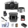 Nikon Z fc DX-Format Mirrorless Camera, Crimson Red, with 16-50mm f/3.5-6.3 VR Lens, Bundle with 64GB Memory Card, Bag, Extra Battery and 46mm Filter Kit Silver