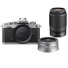 Nikon Z fc DX-Format Mirrorless Camera with NIKKOR Z DX 16-50mm f/3.5-6.3 VR Lens, Silver and Z DX 50-250mm f/4.5-6.3 VR Lens, Black Silver