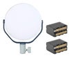 NanLite miro 30C 30W RGBW LED Round Panel Light, Midnight Blue, Bundle with 2x NP-F970 7.2V 7800mAh Lithium-Ion Battery Pack Midnight Blue