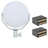 NanLite miro 30C 30W RGBW LED Round Panel Light, Midnight Blue, Bundle with 2x NP-F970 7.2V 7800mAh Lithium-Ion Battery Pack Mint Blue