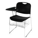 National Public Seating Left Tablet Arm for 8500 Stack Chair, Black Surface