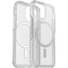 OtterBox Symmetry Series+ Antimicrobial Case with Magsafe for Apple iPhone 13, Black Clear