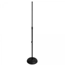 On-Stage MS7201B Round Base Microphone Stand, Black