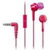 Panasonic RP-TCM115 Canal-Type In-Ear Headphones, Blue Pink