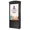 Peerless Dual-Sided Smart City Kiosk with 55" Displays Black