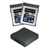 Prograde Digital Iridium Series CFexpress Type-B 4.0 Memory Card 2-Pack Card with Reader