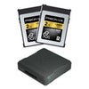 Prograde Digital Gold Series CFexpress Type-B 4.0 Memory Card 2-Pack Card with Reader