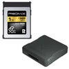 Prograde Digital Gold Series CFexpress Type-B 4.0 Memory Card Card with Reader