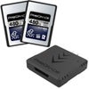 Prograde Digital Iridium Series CFexpress Type-A 4.0 2-Pack Card with Reader