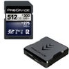 Prograde Digital Iridium UHS-II V90 SDXC Memory Card Card with Reader