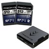 Prograde Digital Iridium UHS-II V90 SDXC Memory Card 2-Pack Card with Reader
