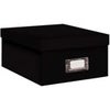 Pioneer Photo Album B-1 Photo / Video Storage Box - holds over 1,100 photos up to 4x7" or 10 VHS videos Solid Black Black