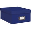 Pioneer Photo Album B-1 Photo / Video Storage Box - holds over 1,100 photos up to 4x7" or 10 VHS videos Solid Black Blue