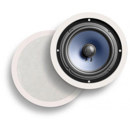 Polk Audio RC80i 8" Round 2-Way In-Ceiling Speakers Pair, White