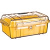 Pelican 1050 Watertight Hard Micro Case with Rubber Liner - Clear / Blue Yellow