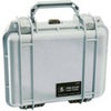 Pelican 1200 Watertight Mini-S Hard Case without Foam Insert - Orange Silver