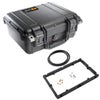 Pelican 1400 Watertight Hard Case, Bundle with 1400PF Special Application Panel Frame Kit, Black Black