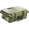 Pelican 1400 Small Case with Foam, 4" Bottom Depth, Olive Drab Green Olive