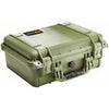 Pelican 1450 Medium Case without Foam, Silver Olive