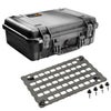 Pelican 1500 Watertight Hard Case with Foam Insert, Bundle with 1500MP EZ Click MOLLE Panel Lid Organizer, Black Black