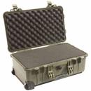 Pelican 1510 Watertight Carry On Hard Case with Foam Insert & Wheels - Green