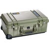 Pelican 1510 On Watertight Hard Case without Foam Insert, with Wheels. - Charcoal Black Olive