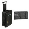 Pelican 1510 Watertight Wheeled Carry-On Hard Case with Yellow Divider Set, Bundle with PC1519 Lid Organizer, Black Black
