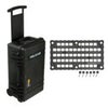 Pelican 1510 Watertight Wheeled Carry-On Hard Case with Yellow Divider Set, Bundle with 1510MP EZ Click MOLLE Panel Lid Organizer, Black Black